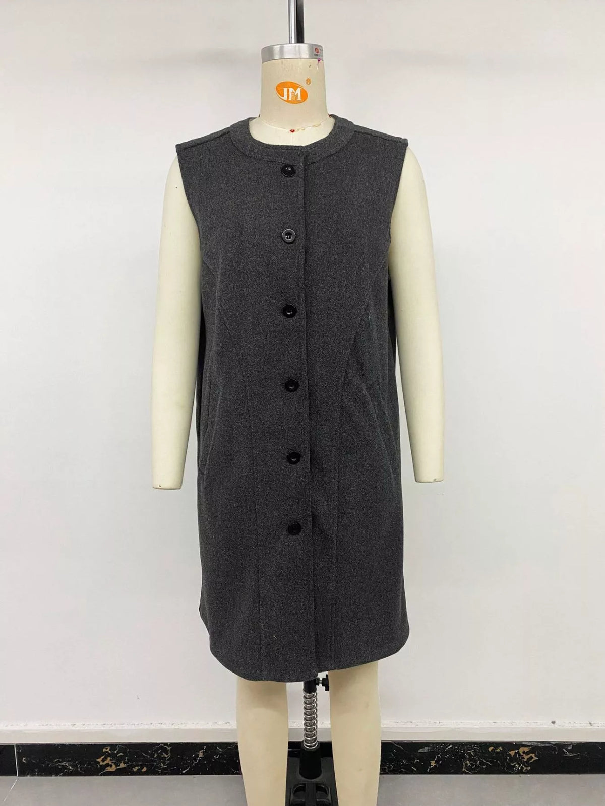 Sleeveless Longine Vest Coat - Lilixa.store