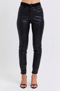 Judy Blue Plus Size HW Faux Leather Skinny Pants - Lilixa.store