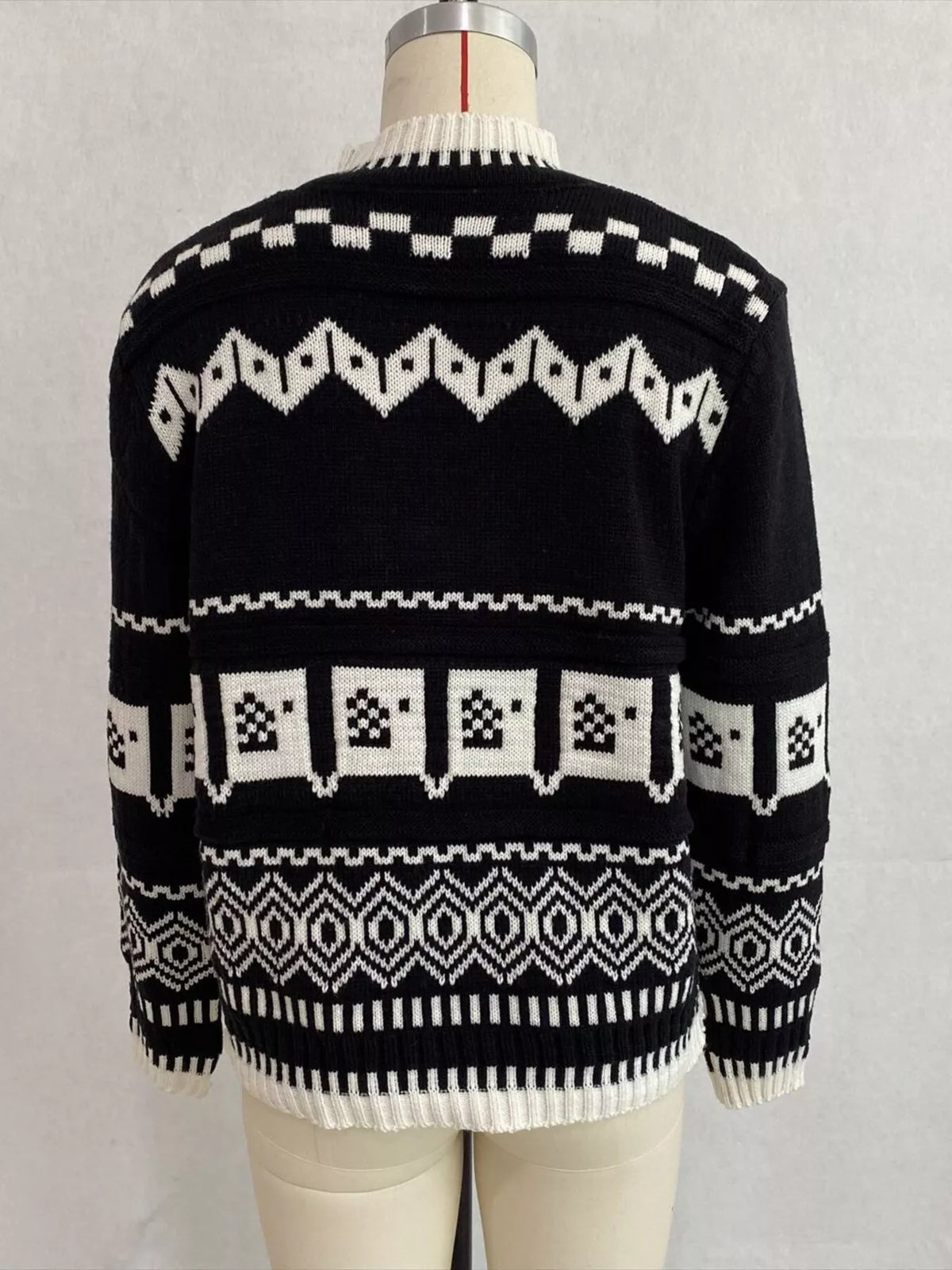 Christmas Festive Fair Isle Patterned Crew Neck Sweater, view 12