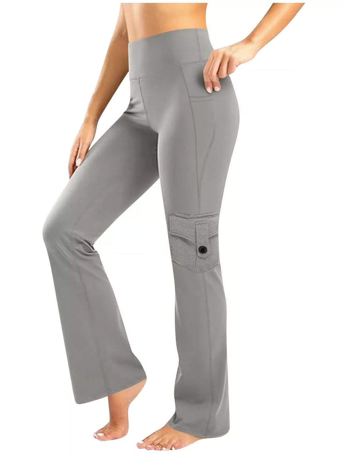 High-Waisted Yoga Pants with Pockets - Lilixa.store