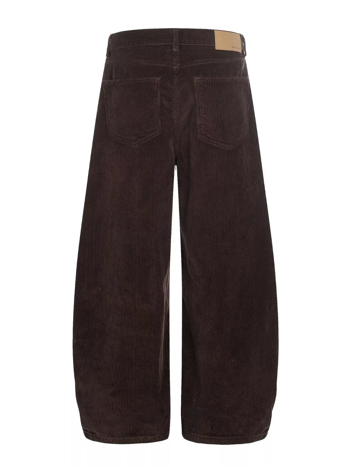 Men's Wide Leg Corduroy Pants in Brown, view 3