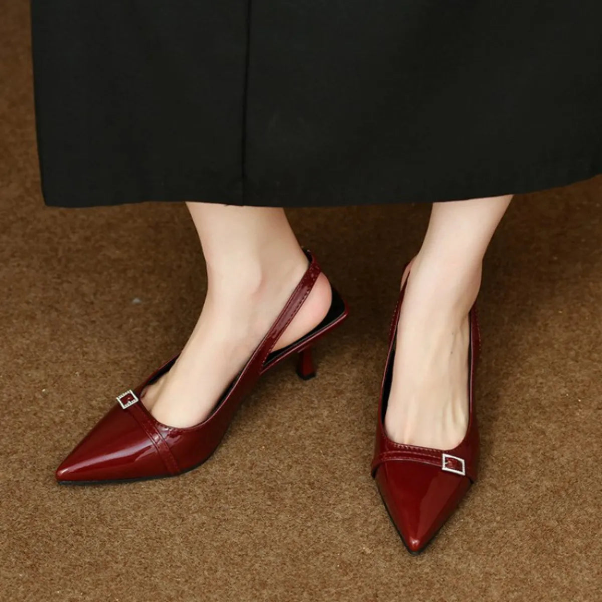 Pointed Toe Slingback Pumps - Lilixa.store