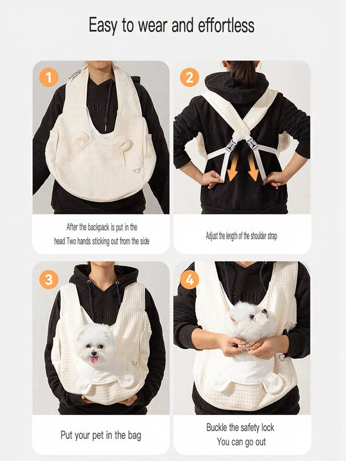 Comfortable Quilted Pet Carrier Sling Bag - Lilixa.store