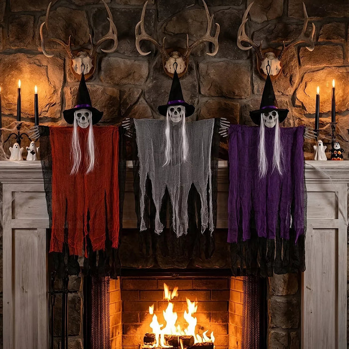 Halloween Skeleton Hanging Ghost Hanging Decorative Ornament - Lilixa.store