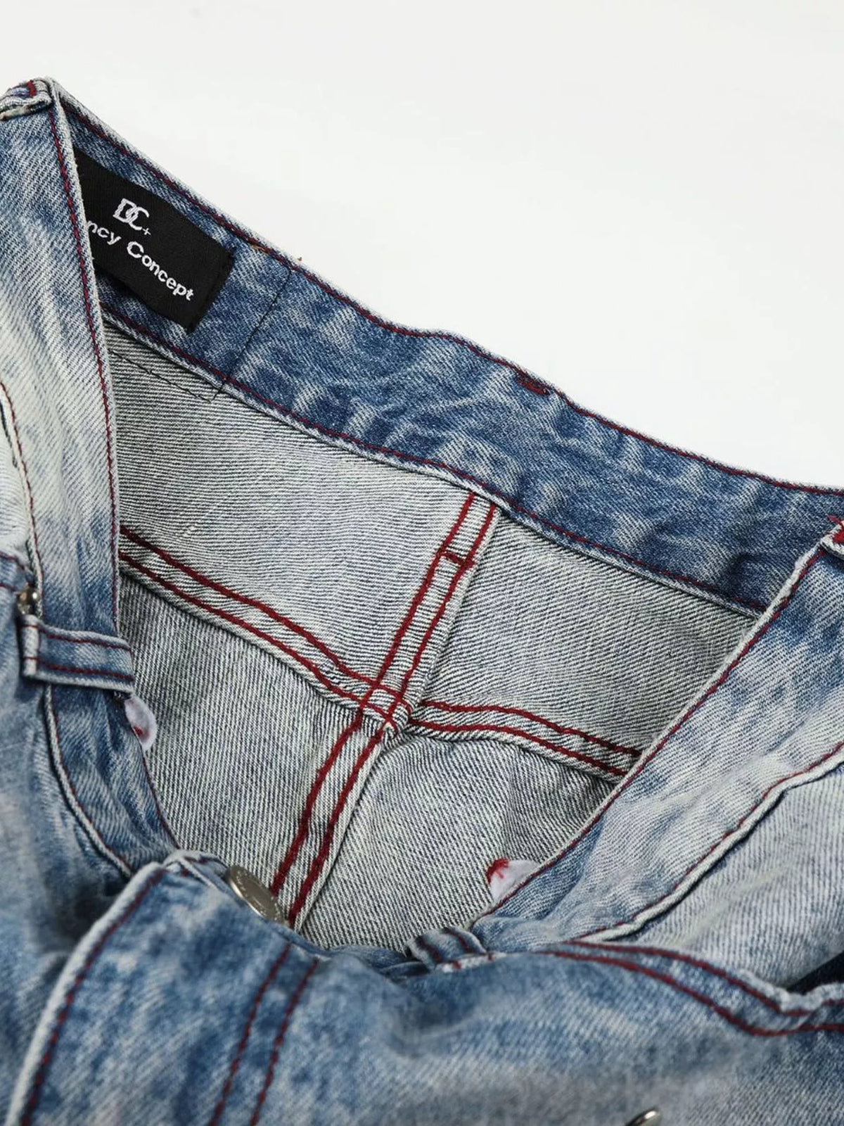 Men's Distressed Wide-Leg Jeans - Lilixa.store