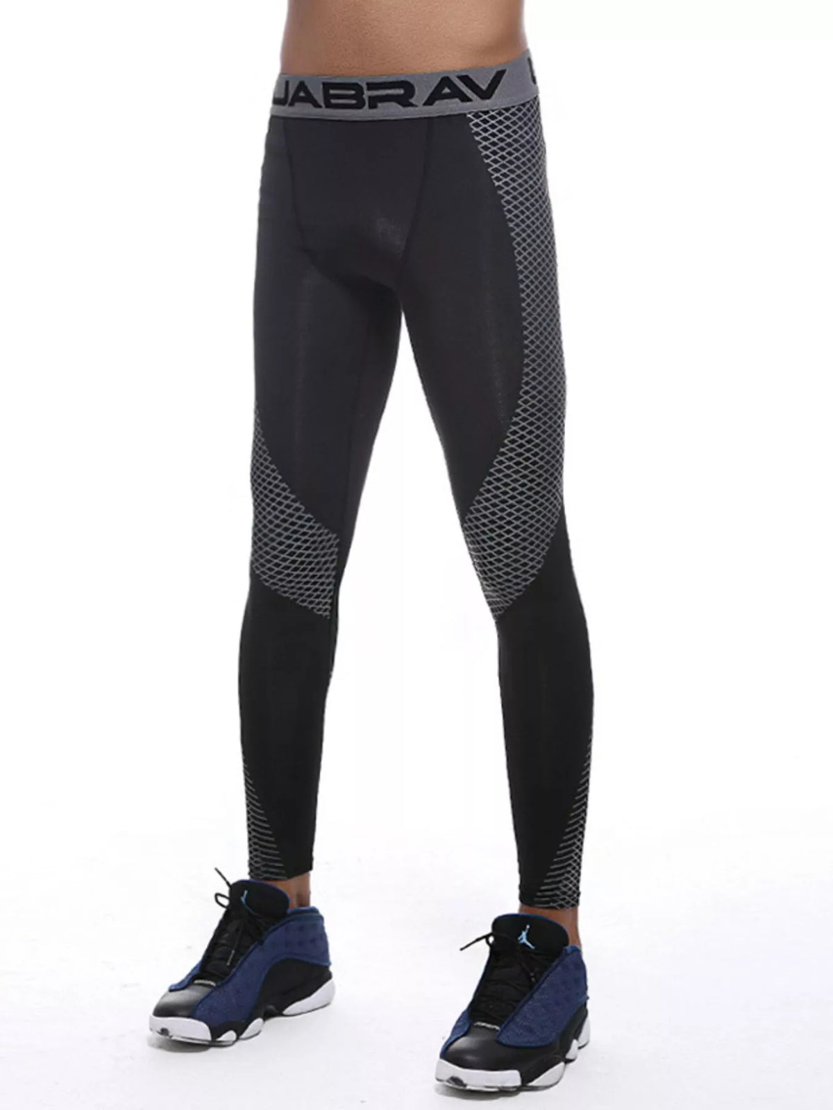 Men's Quick-Dry Active Leggings in Black