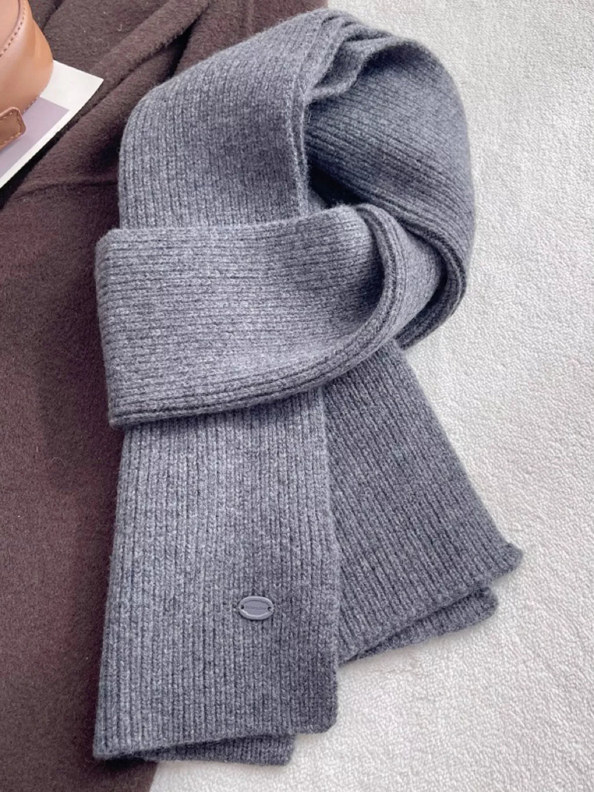 Pure Wool Soft Knit Scarf - Lilixa.store