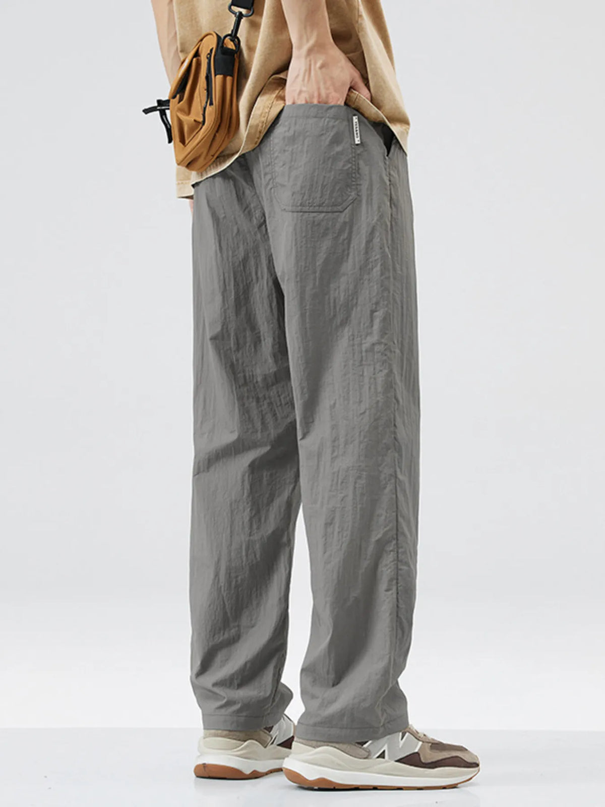 Men's Full Size Lightweight Wide Leg Casual Pants Plus Size