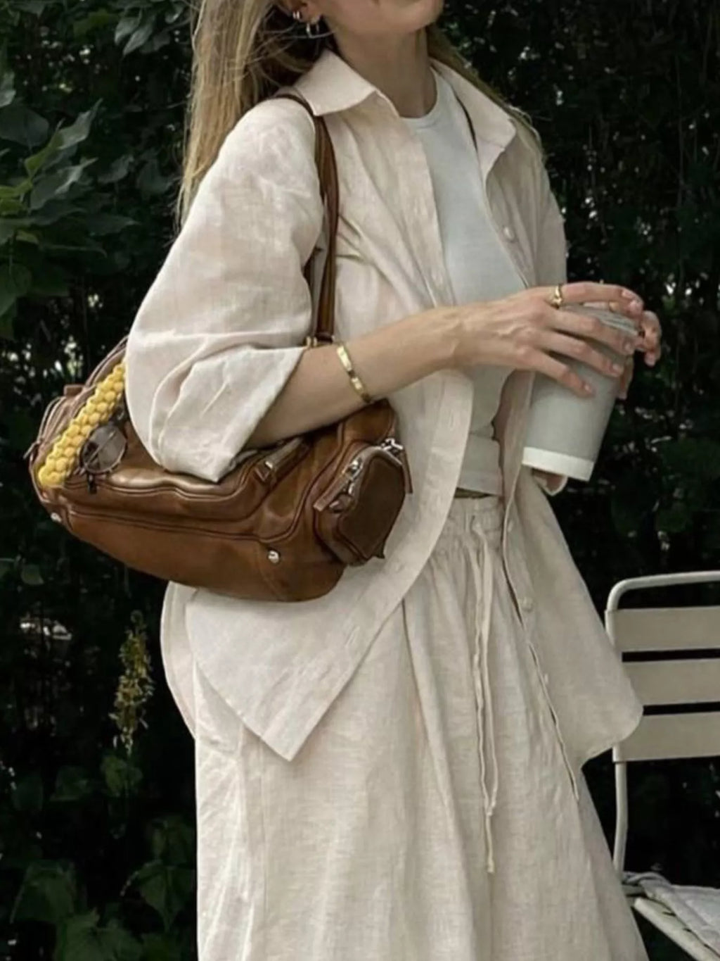 Button Up Long Sleeve Shirt and Pants Set - Lilixa.store