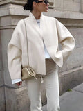 Open Front Dropped Shoulder Outerwear - Lilixa.store