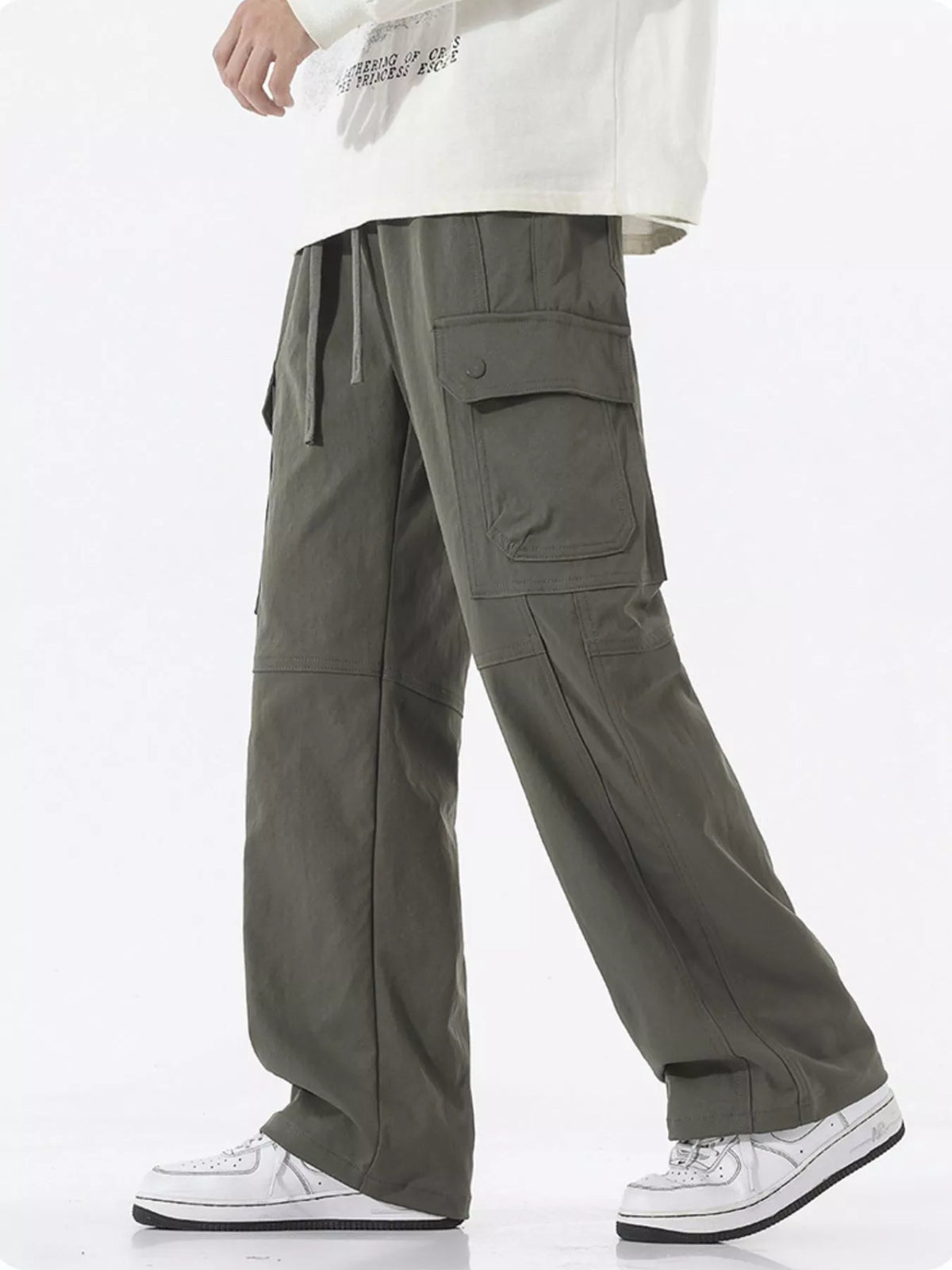Men's Full Size Multi-Pocket Cargo Utility Pants Plus Size, view 12