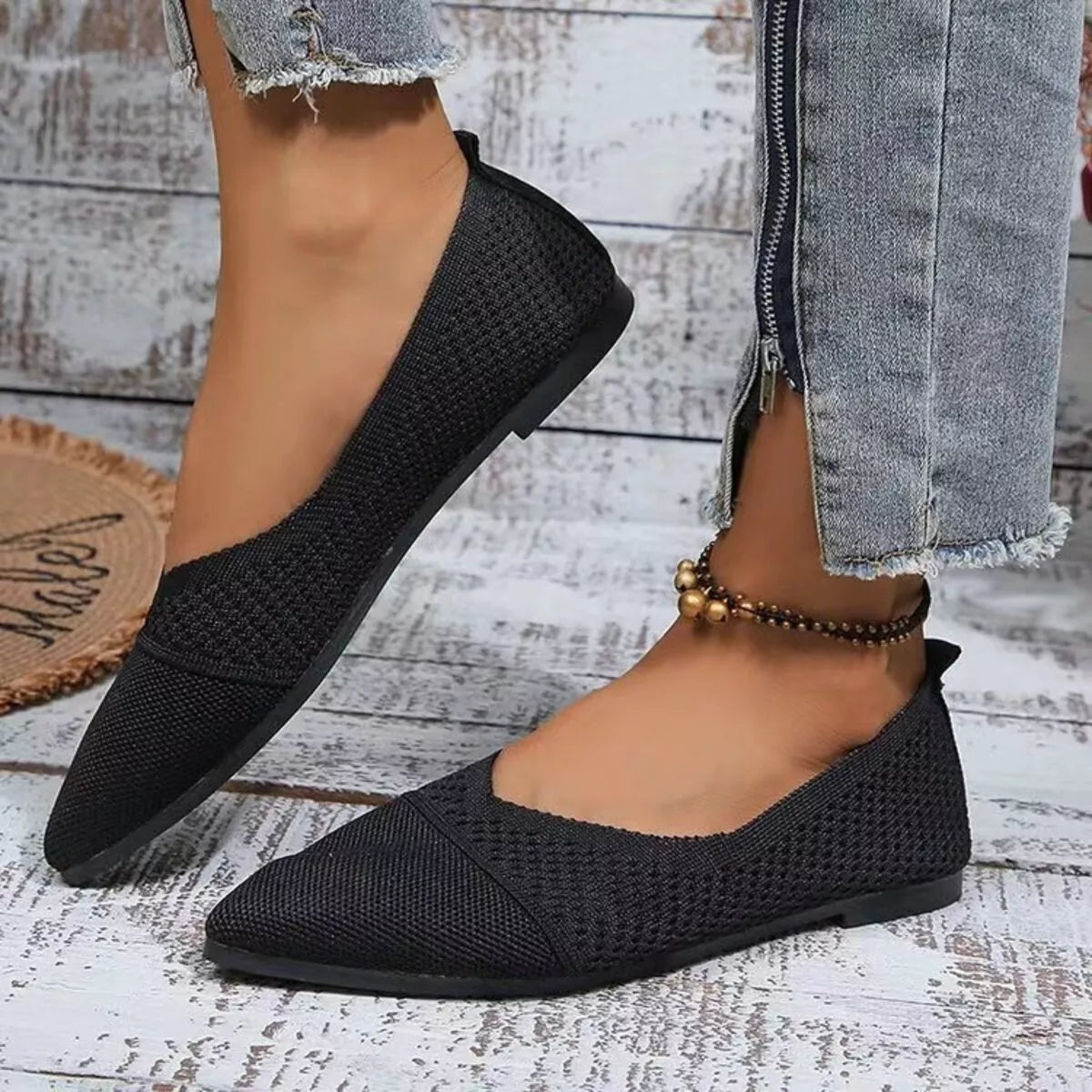 Point Toe Flats Slip-Ons - Lilixa.store