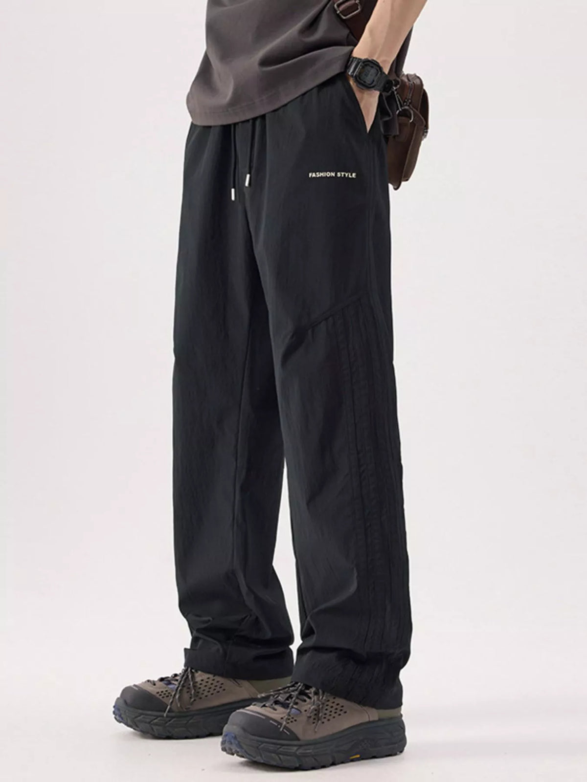 Men's Plus Size Wide Leg Pants, view 2