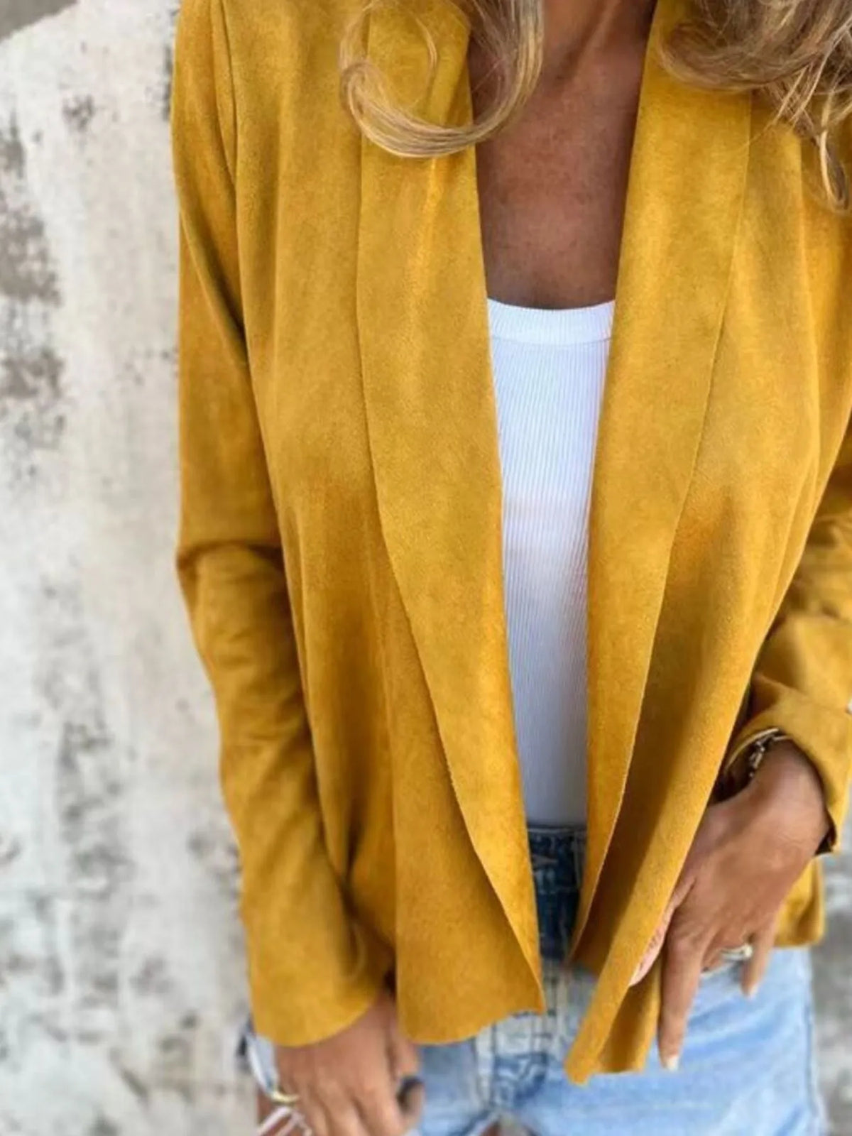 Full Size Open Front Casual Cardigan Plus Size, view 12