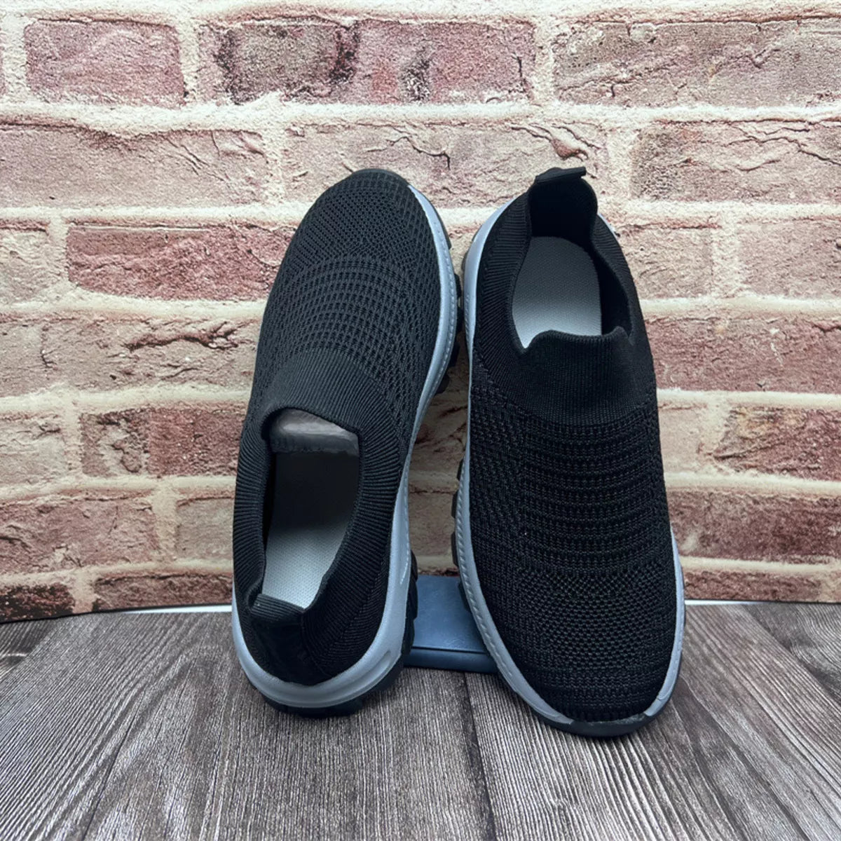 Round Toe Mesh Slip-Ons, view 2