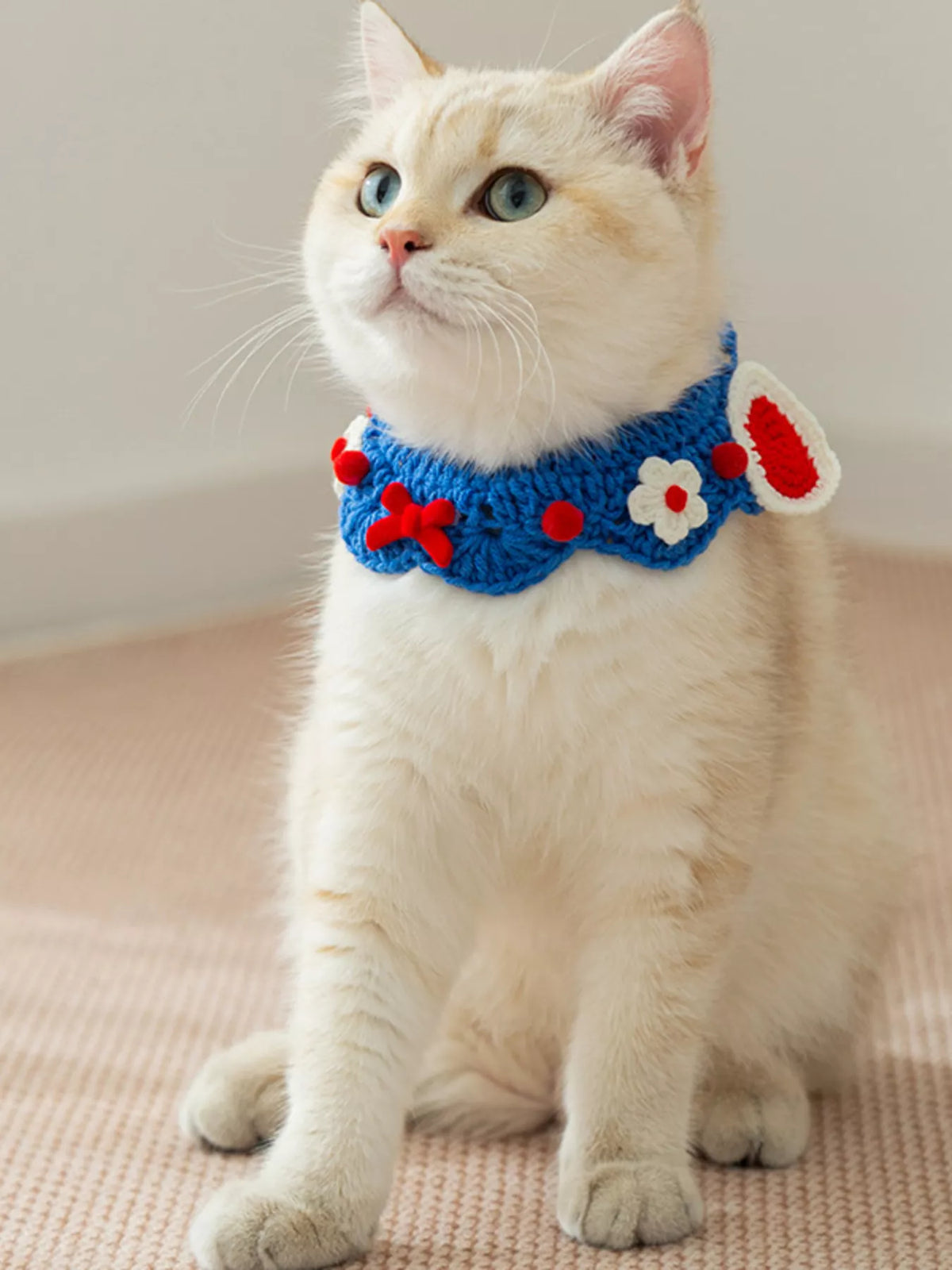 Knitted Floral Pet Collar - Lilixa.store
