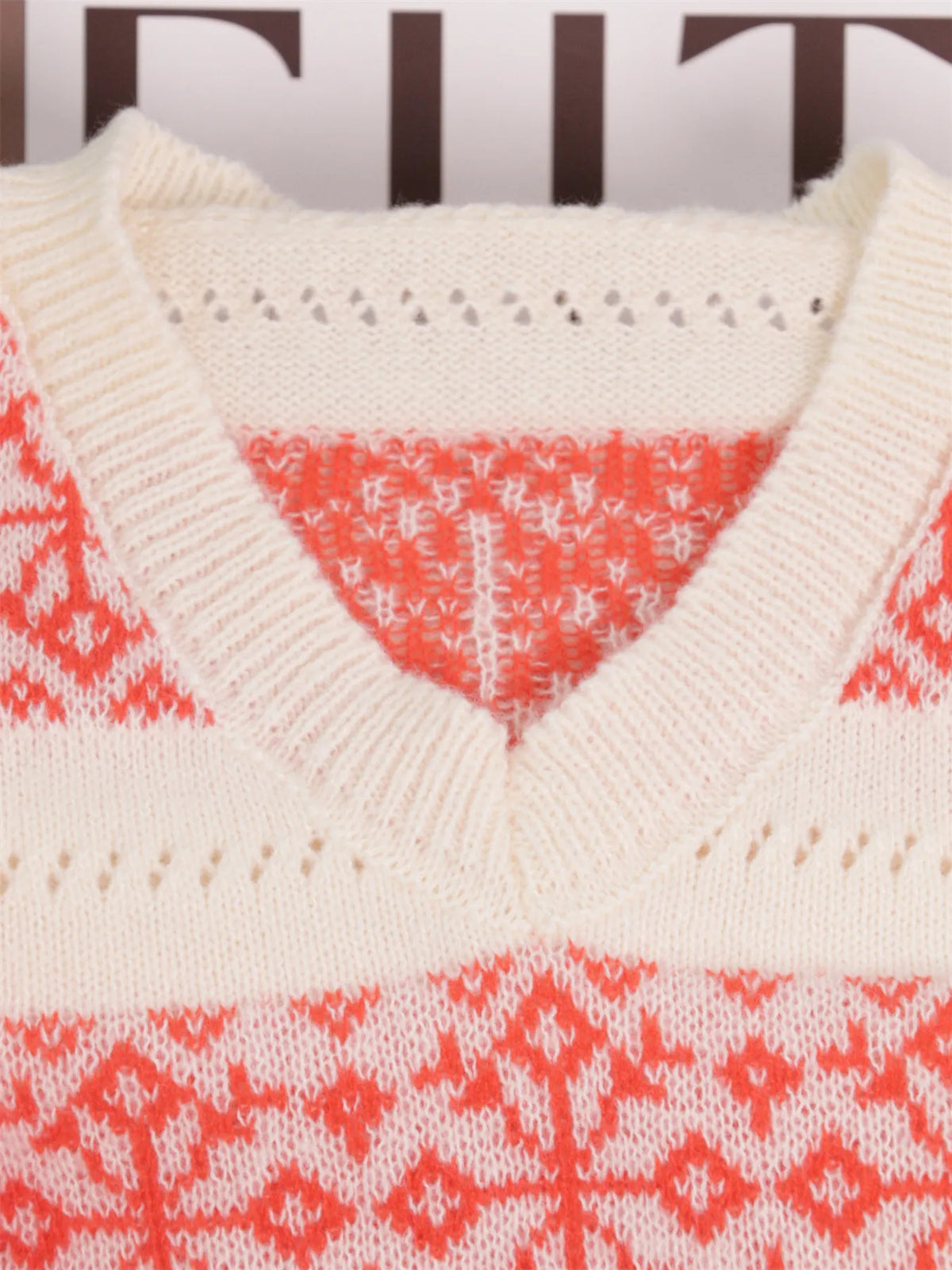 Contrast Ribbed hem Long Sleeve Sweater - Lilixa.store