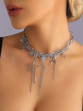 Chunky Chain Star Tassel Necklace – image 1 | Lilixa Spooky Season
