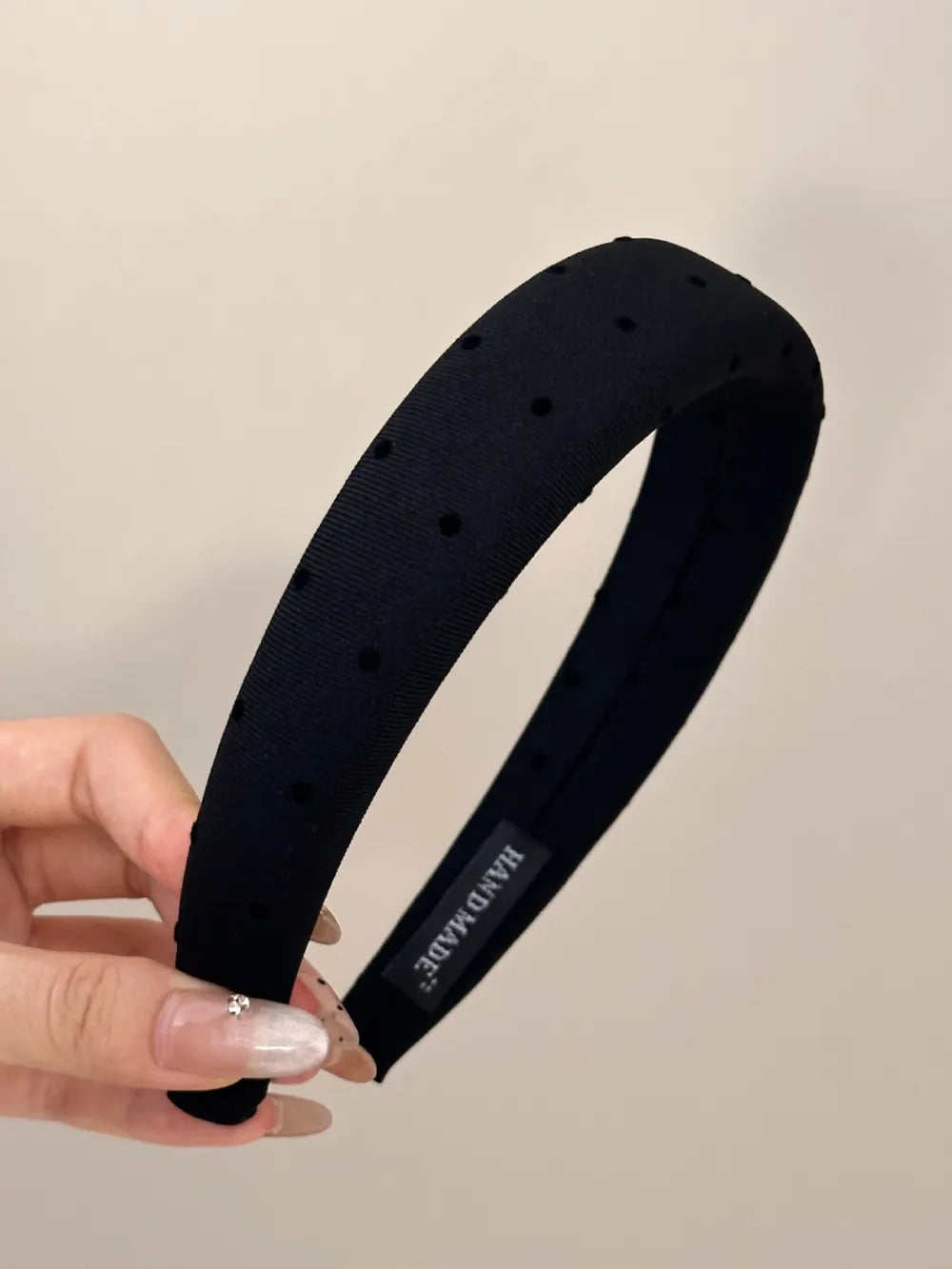 Polka Dot Polyester Wide Headband - Lilixa.store