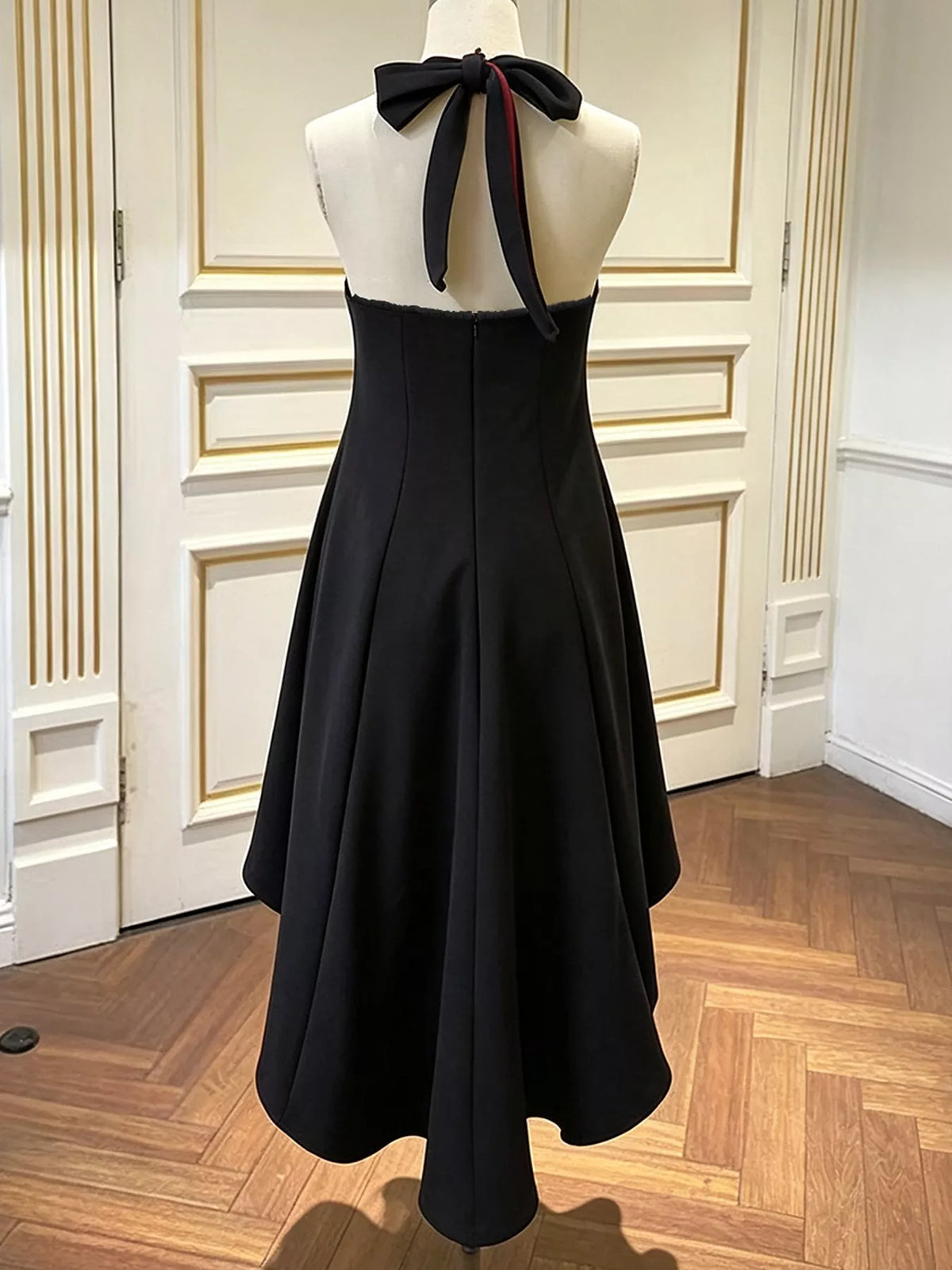 High-Low Halter Neck Dress - Lilixa.store