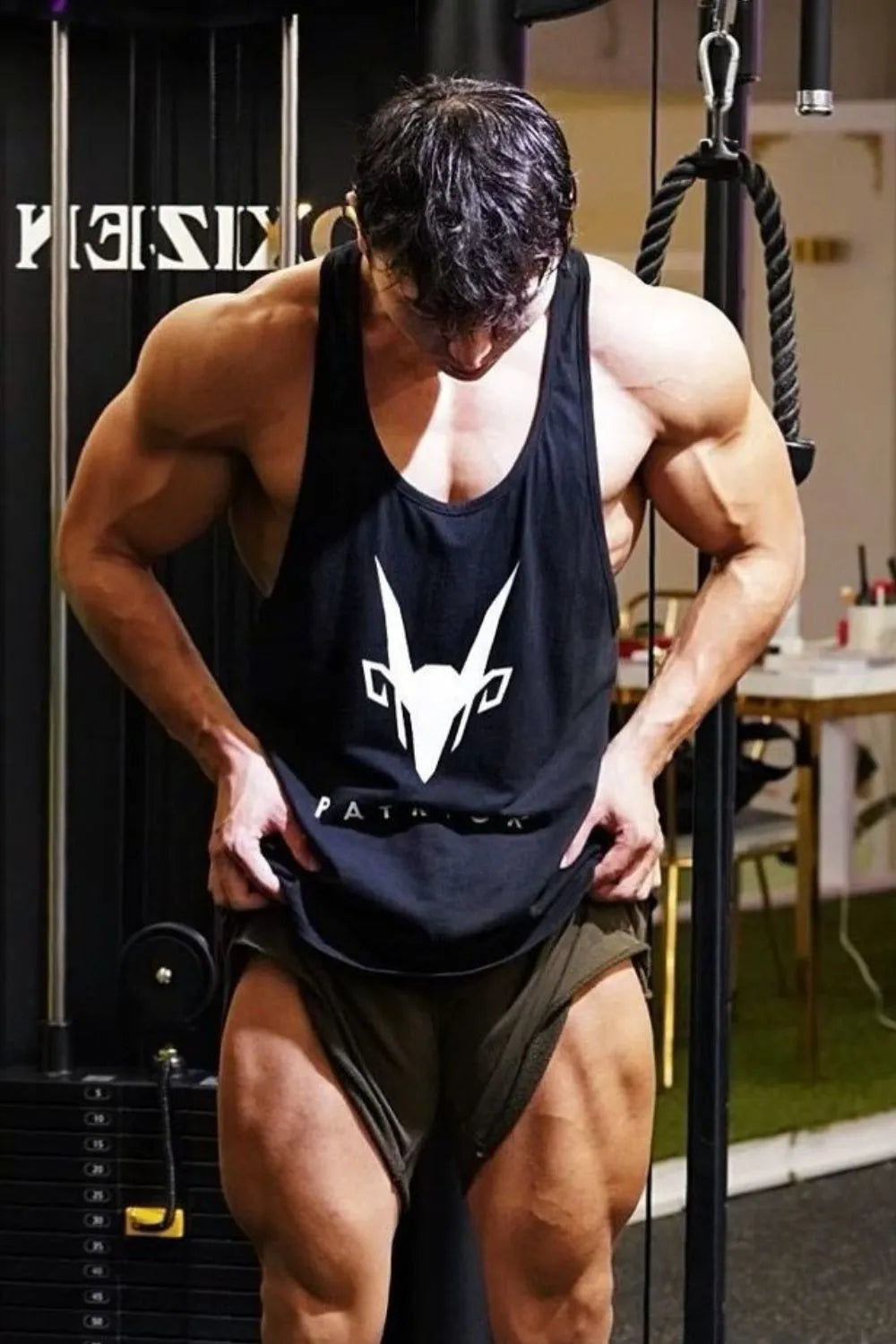 Men's Plus Size Graphic Wide Strap Tank - Lilixa.store