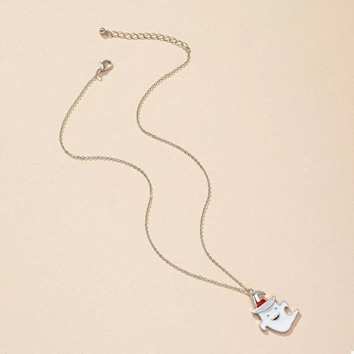 Halloween Cute Ghost Pendant Necklace - Lilixa.store