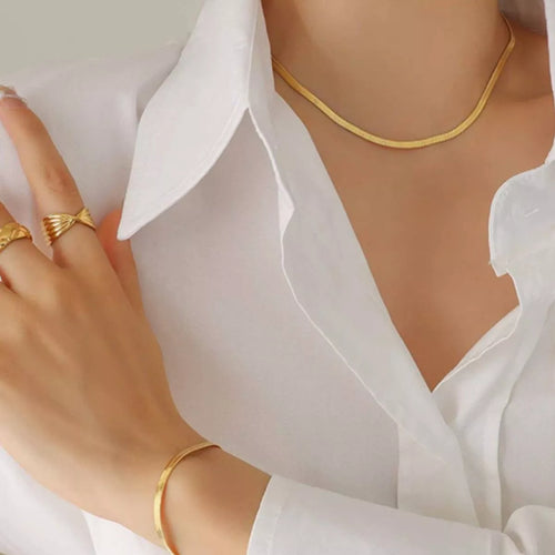 18K Gold-Plated Titanium Steel Necklace - Lilixa.store