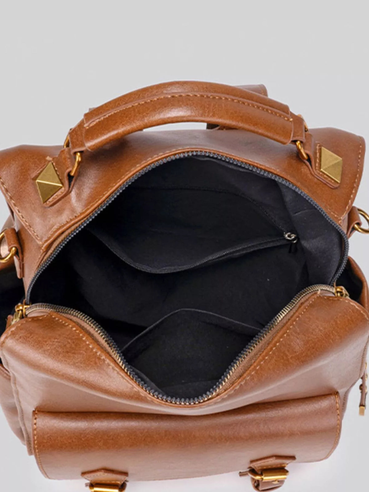 Vintage Style Leather Backpack Bag