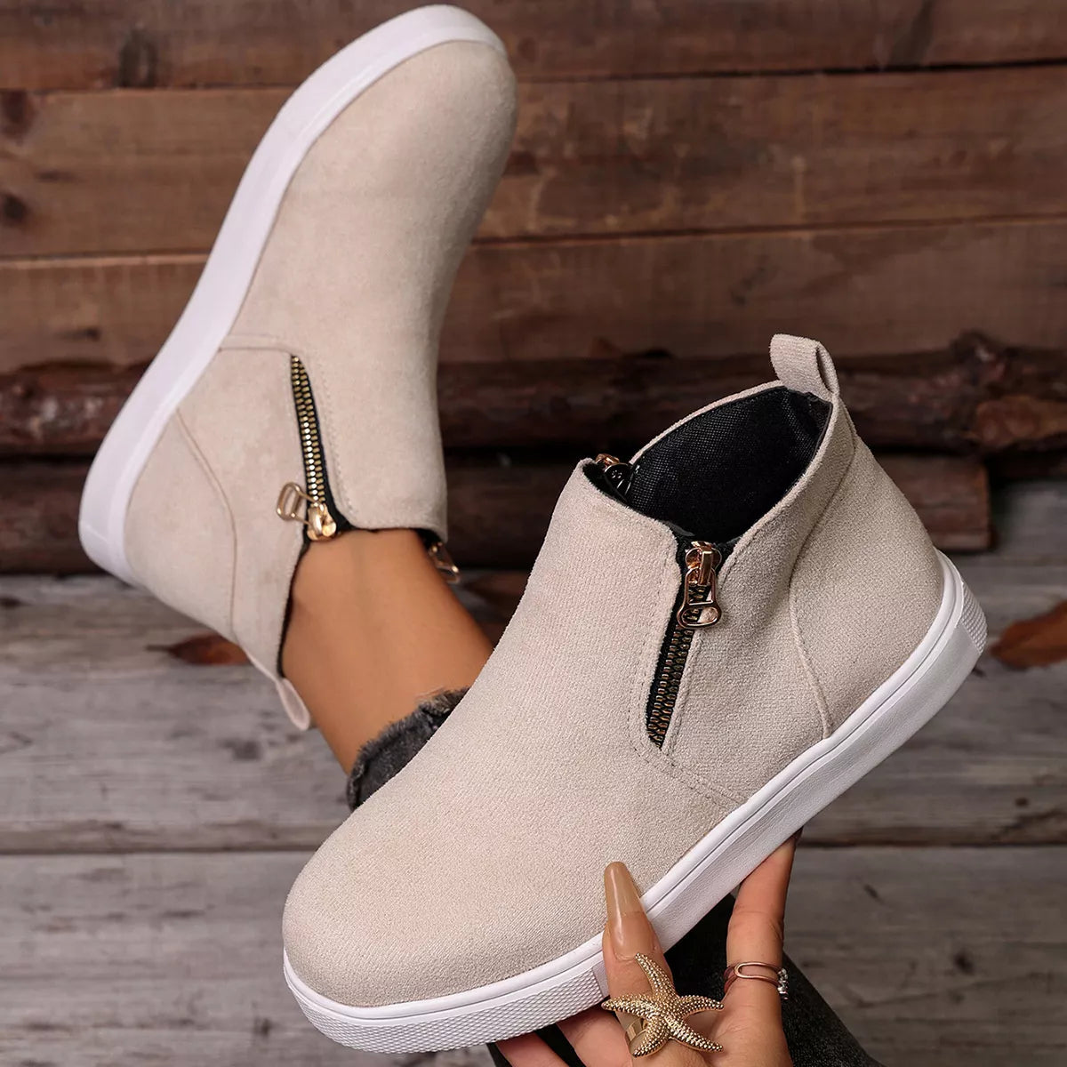 Round Toe Ankle Boots - Lilixa.store