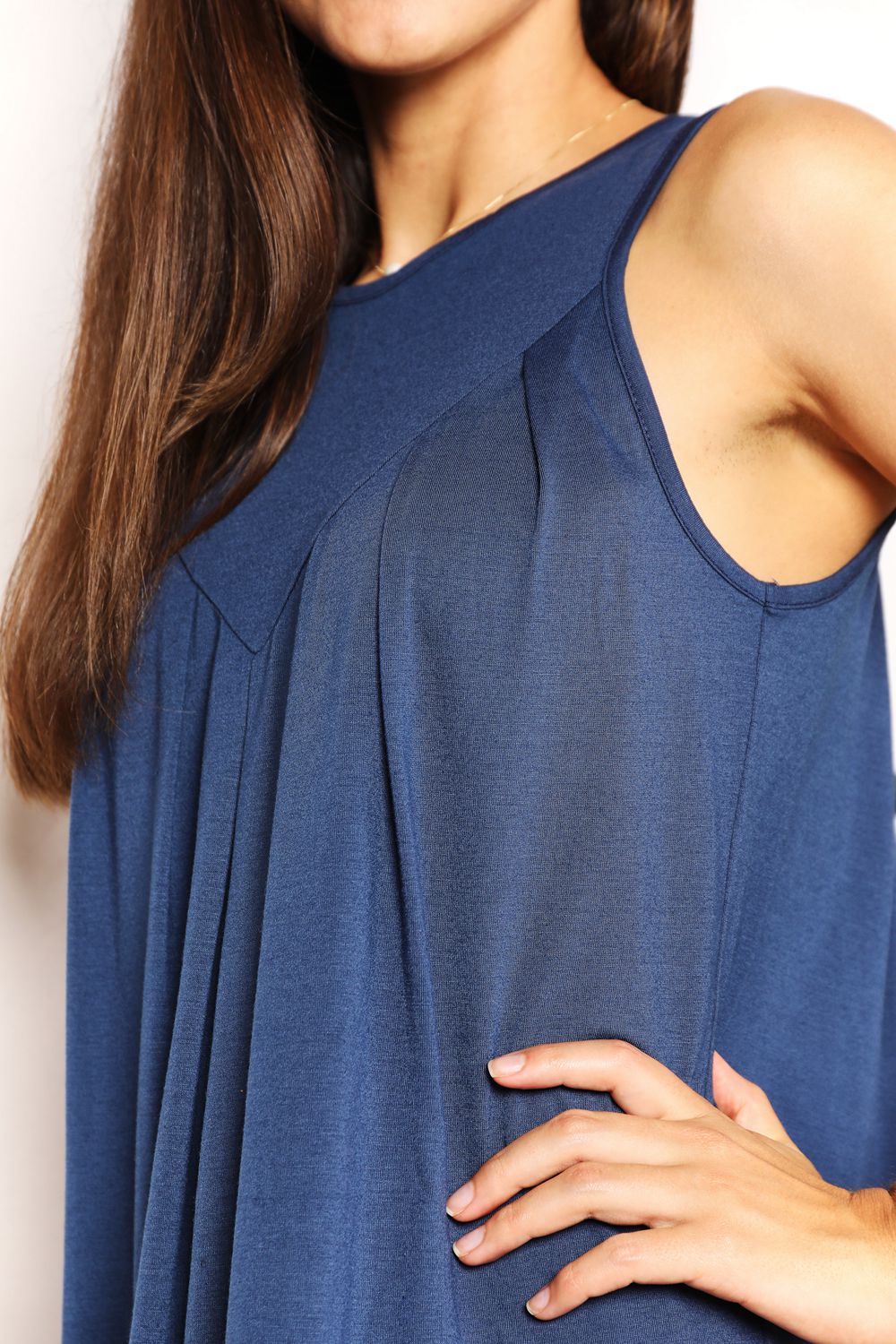 Perfee Round Neck Sleeveless Mini Dress - Lilixa.store