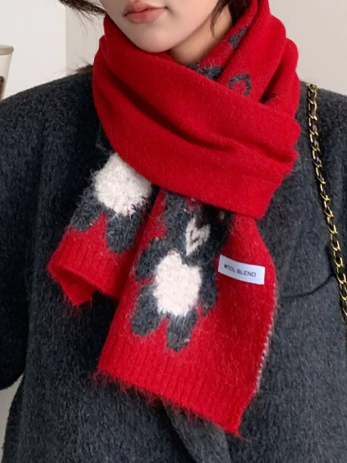 Koala Pattern Winter Scarf - Lilixa.store