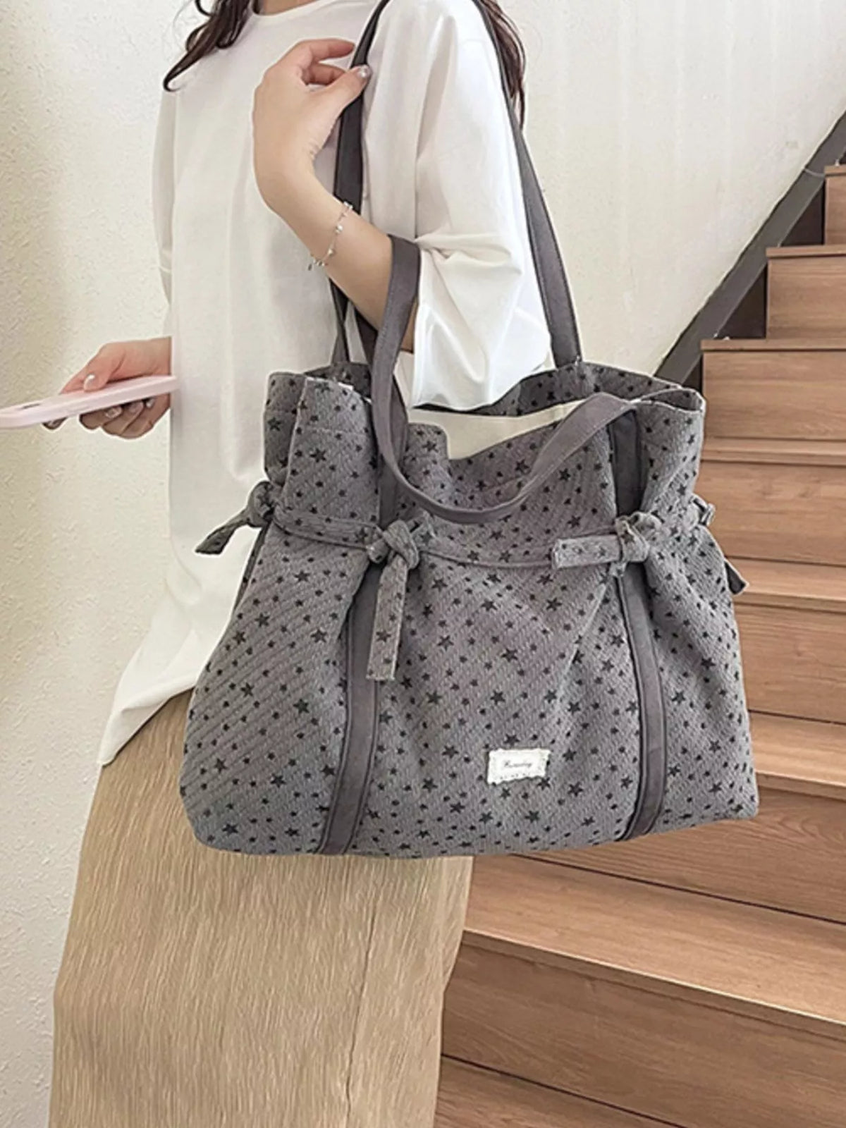 Star-Patterned Casual Shoulder Bag - Lilixa.store