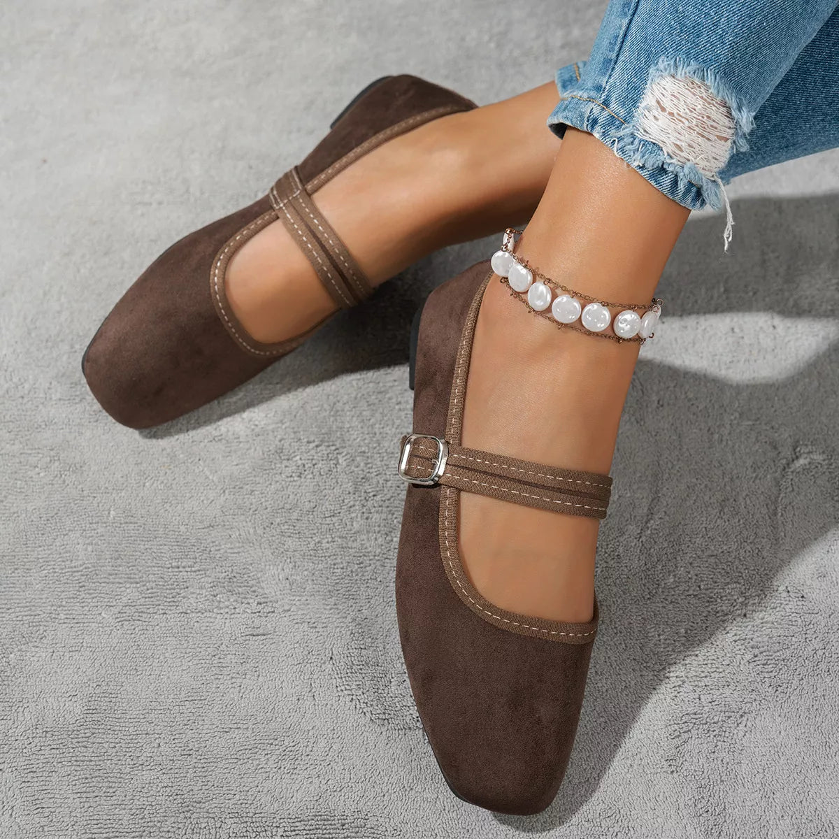 Square Toe Slip-Ons - Lilixa.store