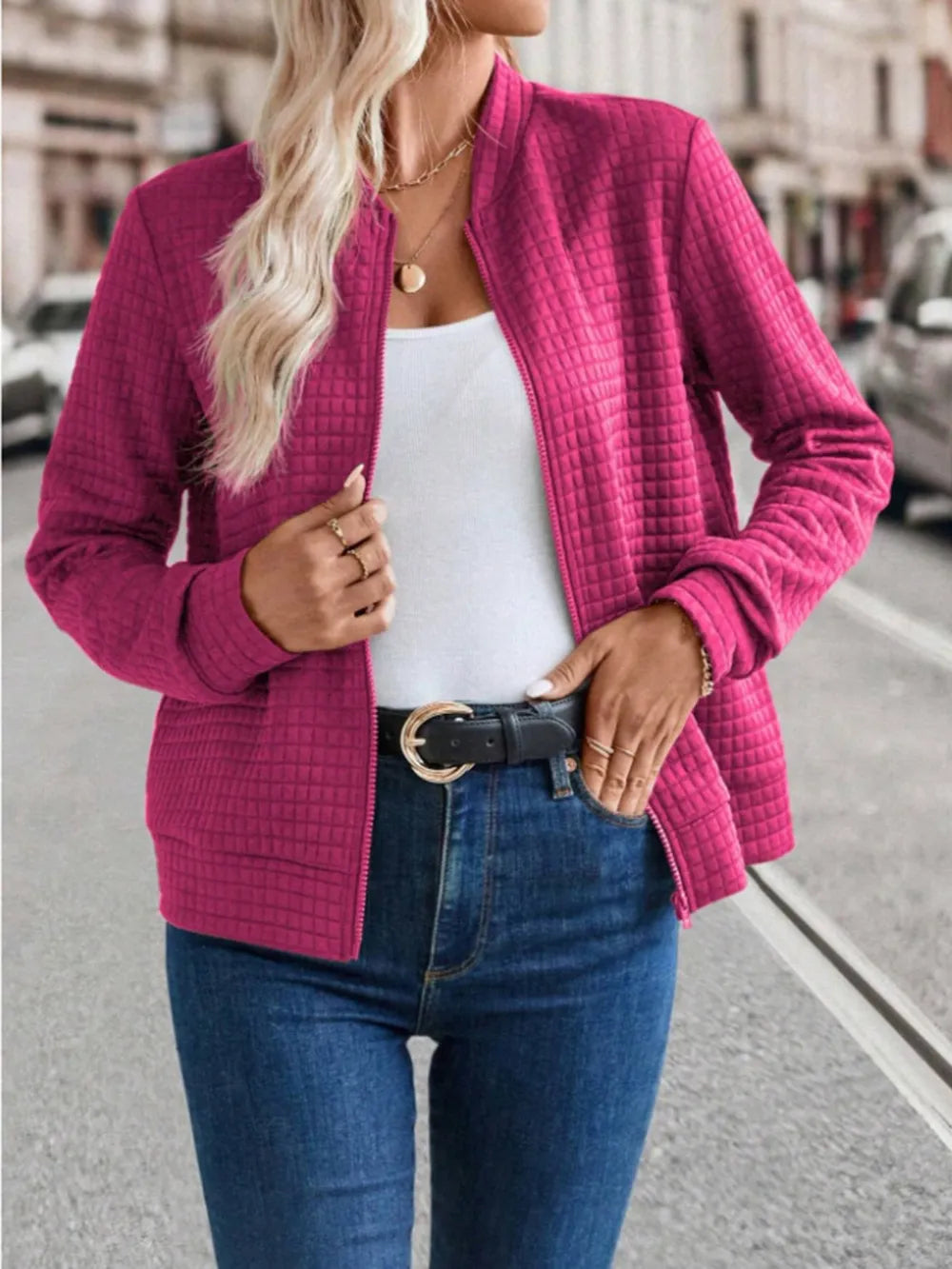 Zip Up Long Sleeve Jacket, view 14