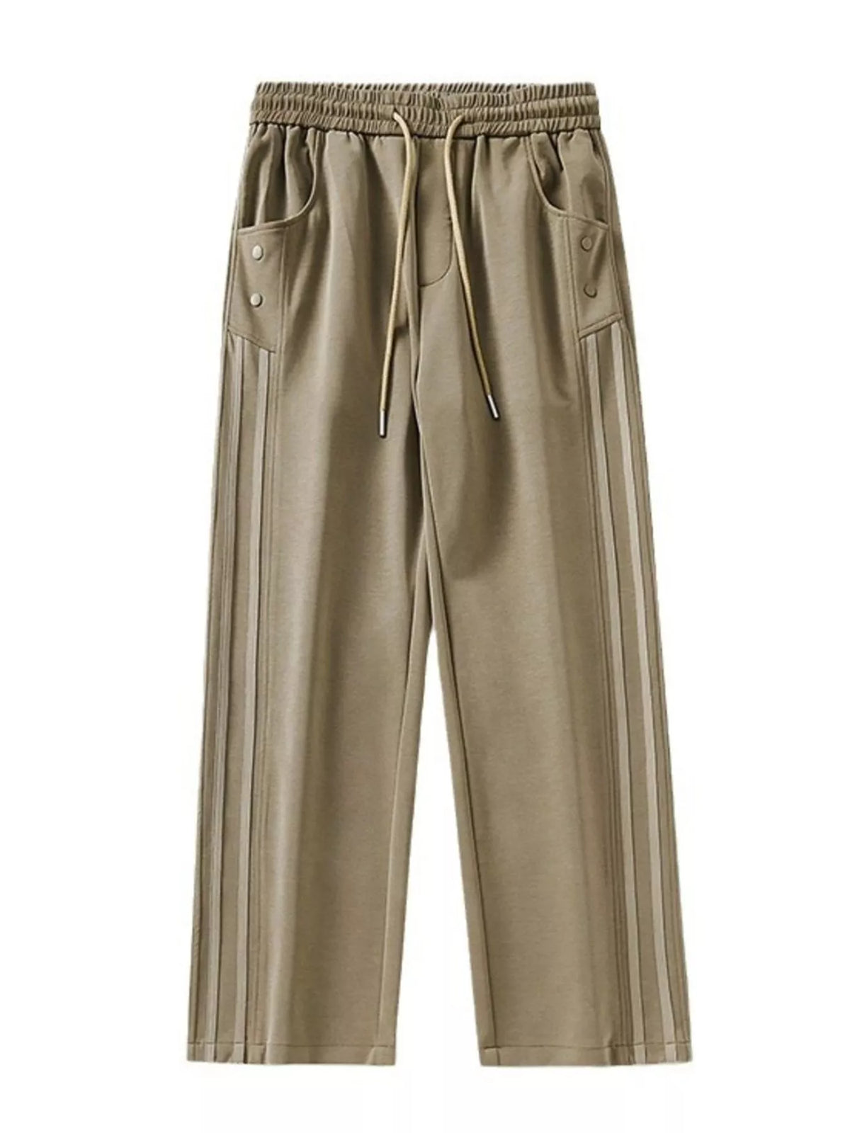 Men's Full Size Drawstring Wide Leg Casual Pants Plus Size, view 7