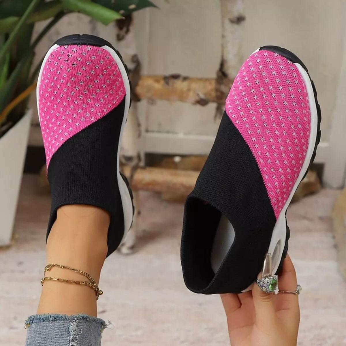 Color Block Mesh Athletic - Lilixa.store