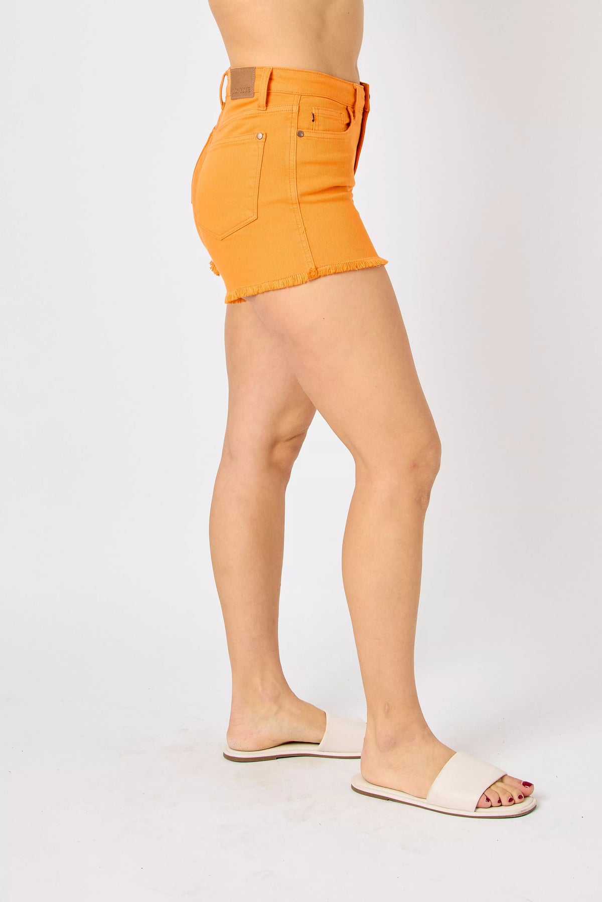 Judy Blue Fray Hem Denim Shorts - Lilixa.store