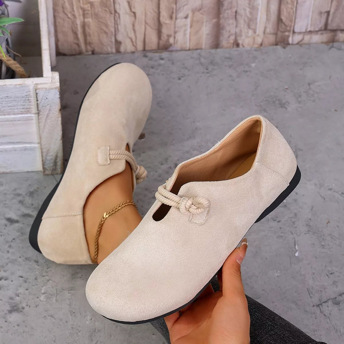 Round Toe Slip-Ons - Lilixa.store