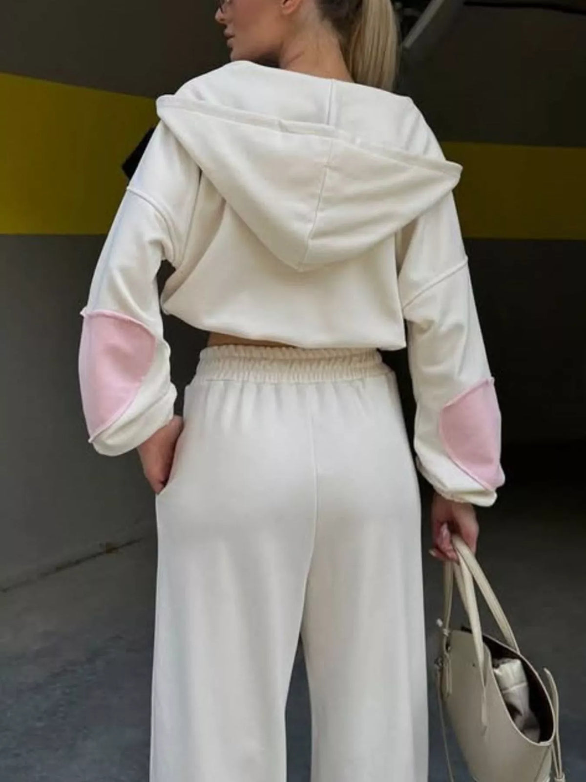 Zip Up Hoodie and Wide-Leg Pants Set - Lilixa.store