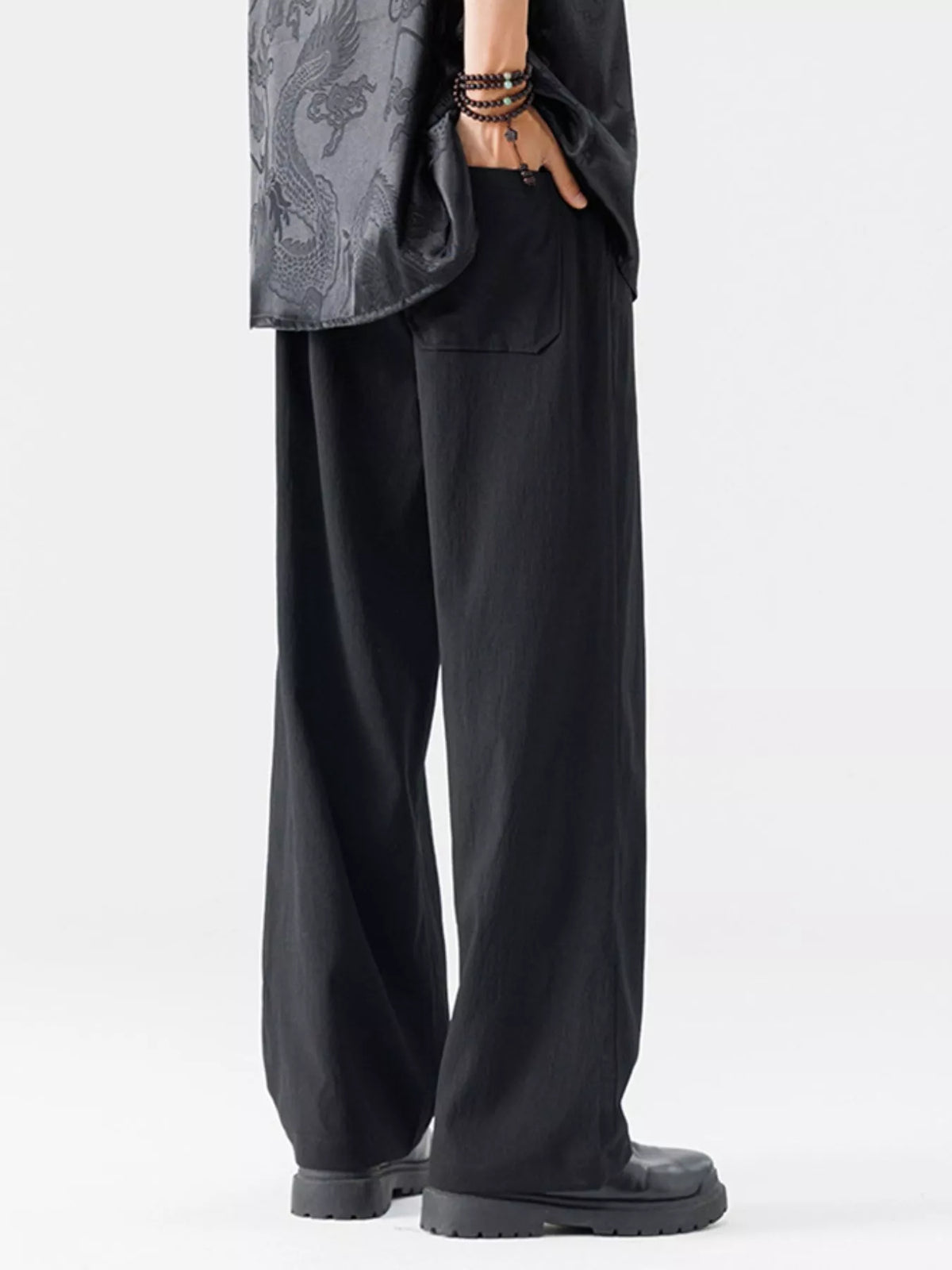 Men's Full Size Wide Leg Pants Plus Size, view 5