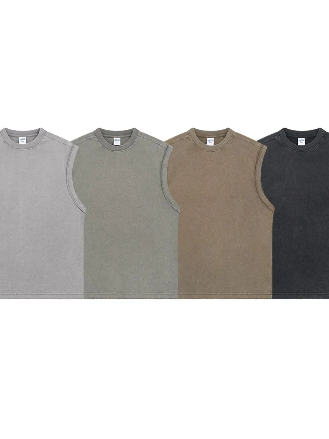 Men's Solid Color Round Neck Tank - Lilixa.store