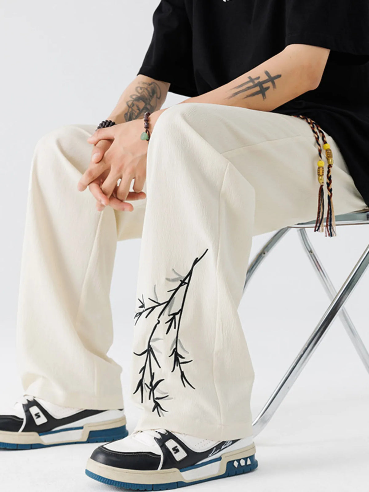 Men's Full Size Wide Leg Pants Plus Size, view 3