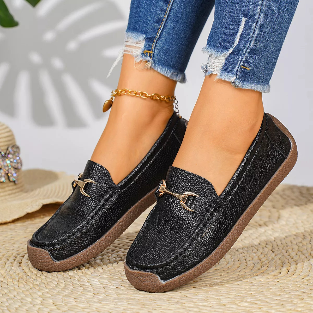 Round Toe Slip-Ons - Lilixa.store