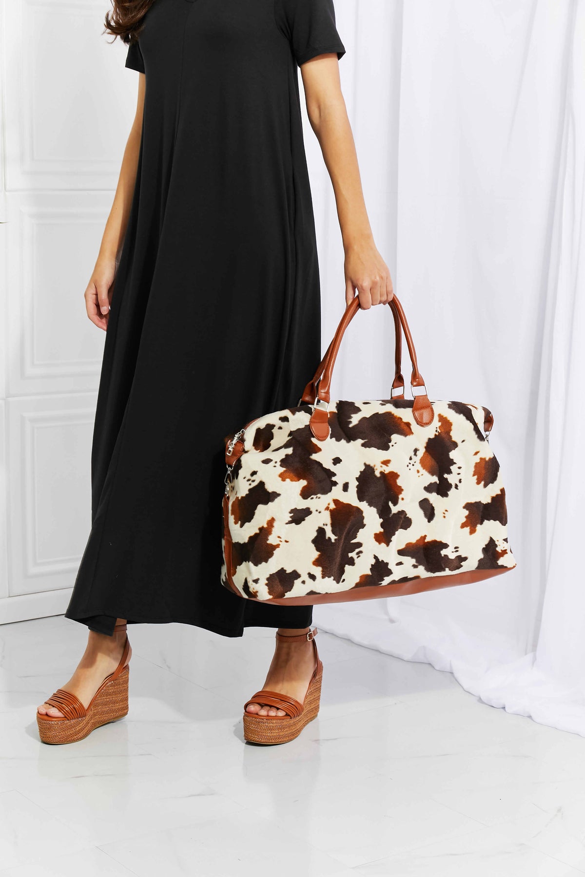 Animal Print Plush Weekender Bag - Lilixa.store