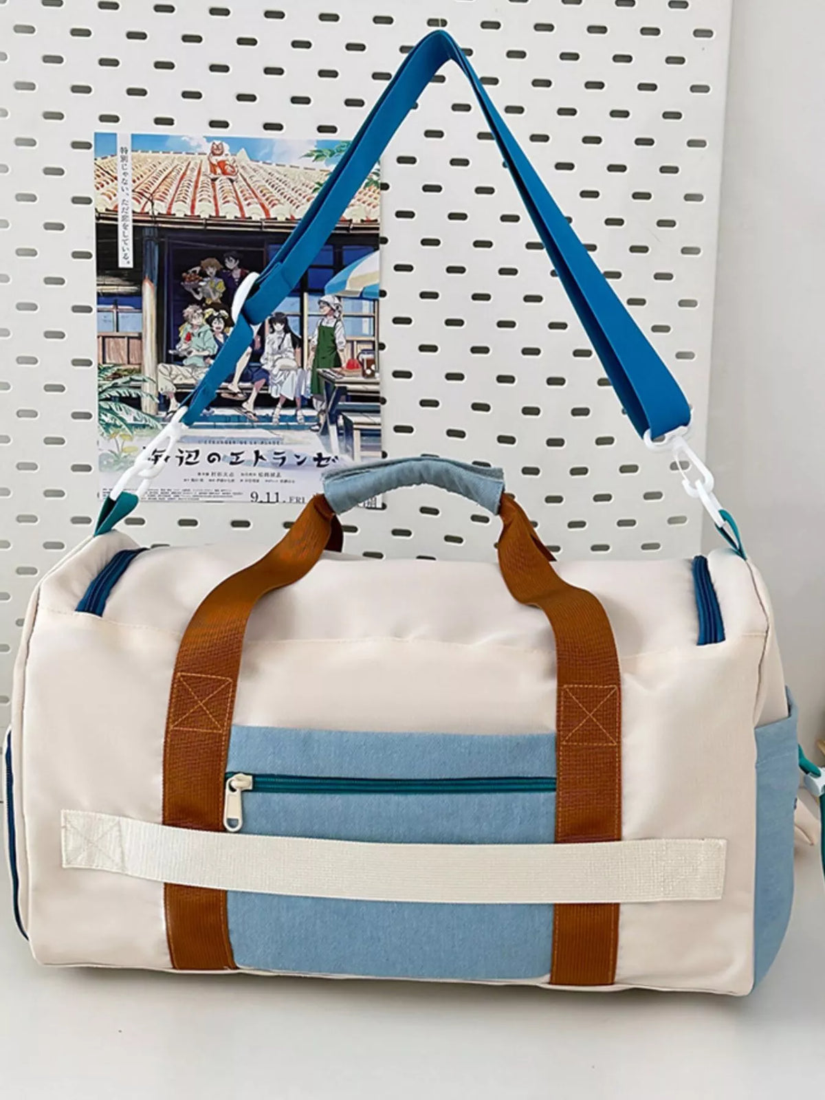 Multi-Pocket Nylon Duffel Bag - Lilixa.store