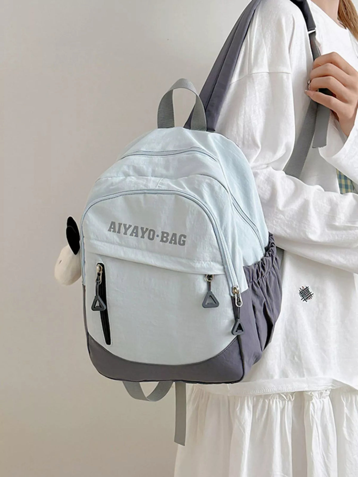 Color Block Lightweight Casual Backpack Bag - Lilixa.store