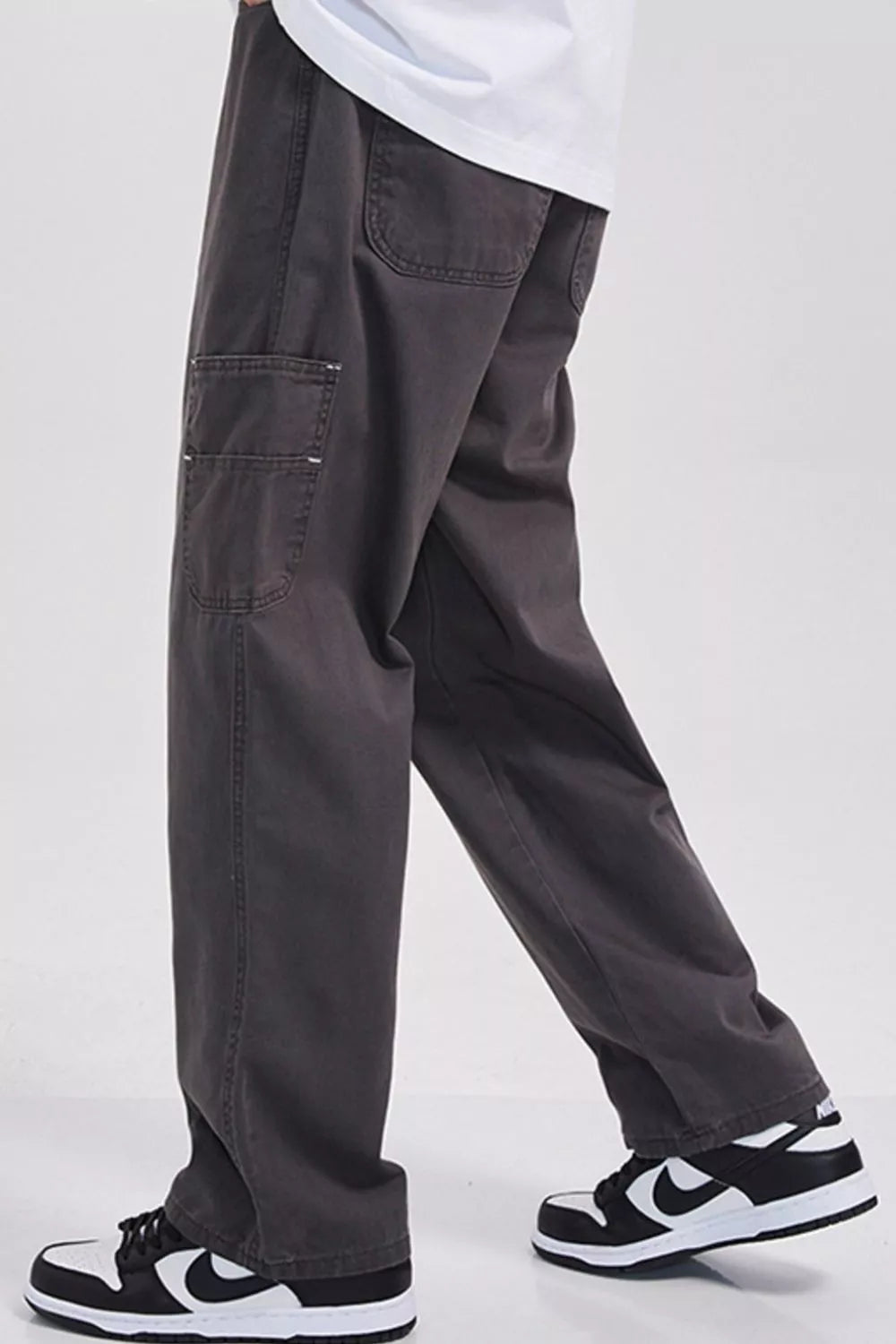 Men's Full Size Loose Fit Cargo Pants Plus Size, view 2