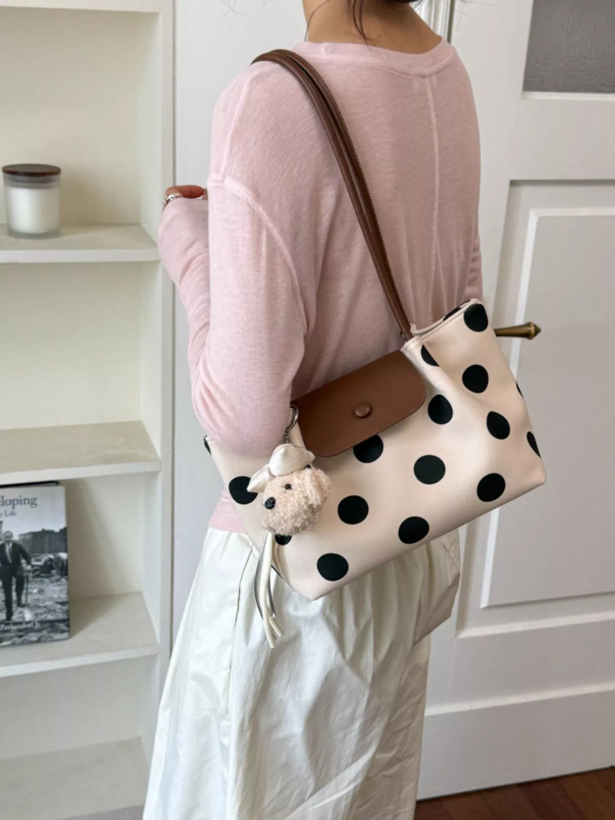 Polka Dot Shoulder Bag - Lilixa.store