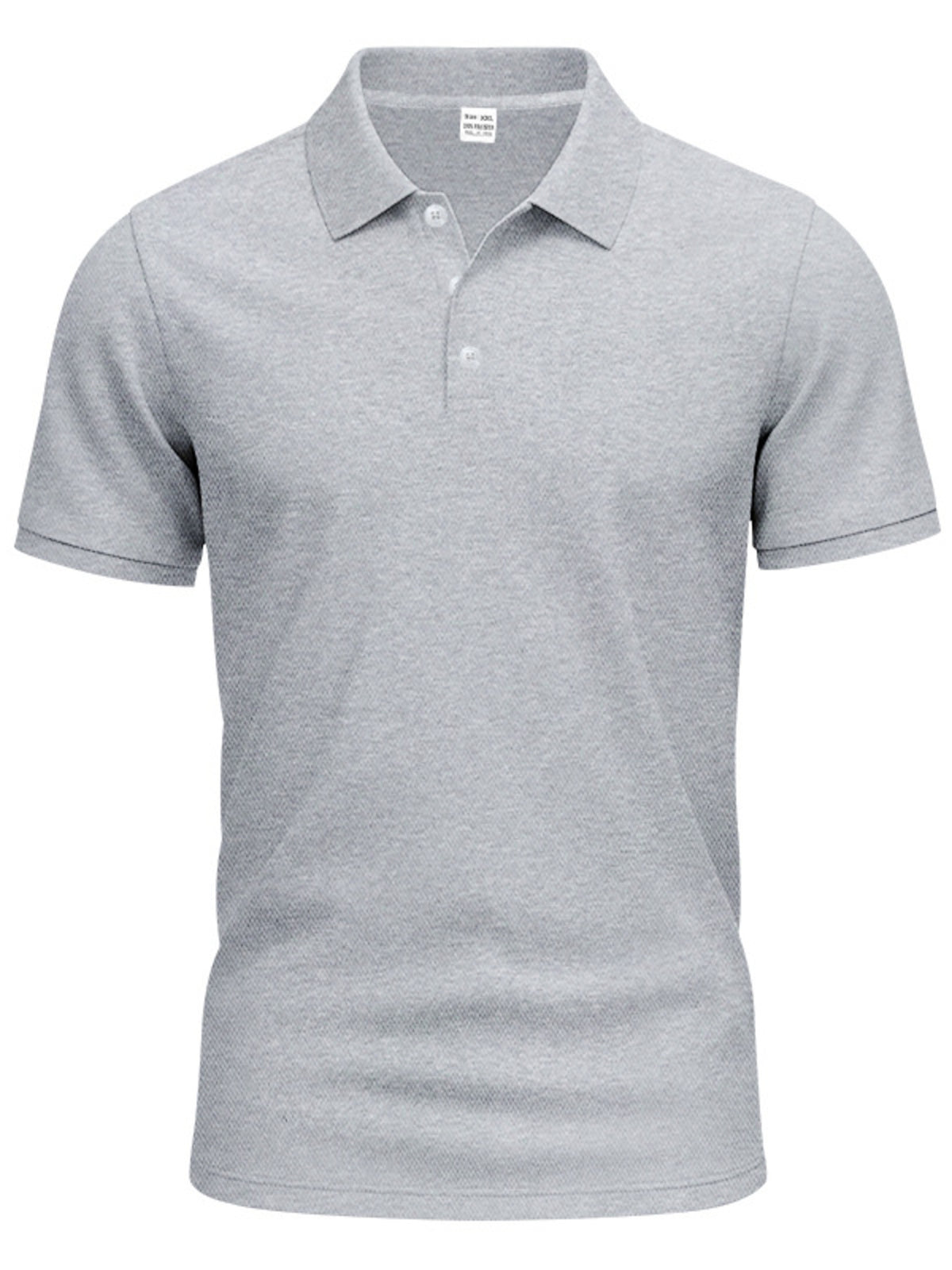 Men's Full Size Button Detail Short Sleeve Polo Plus Size