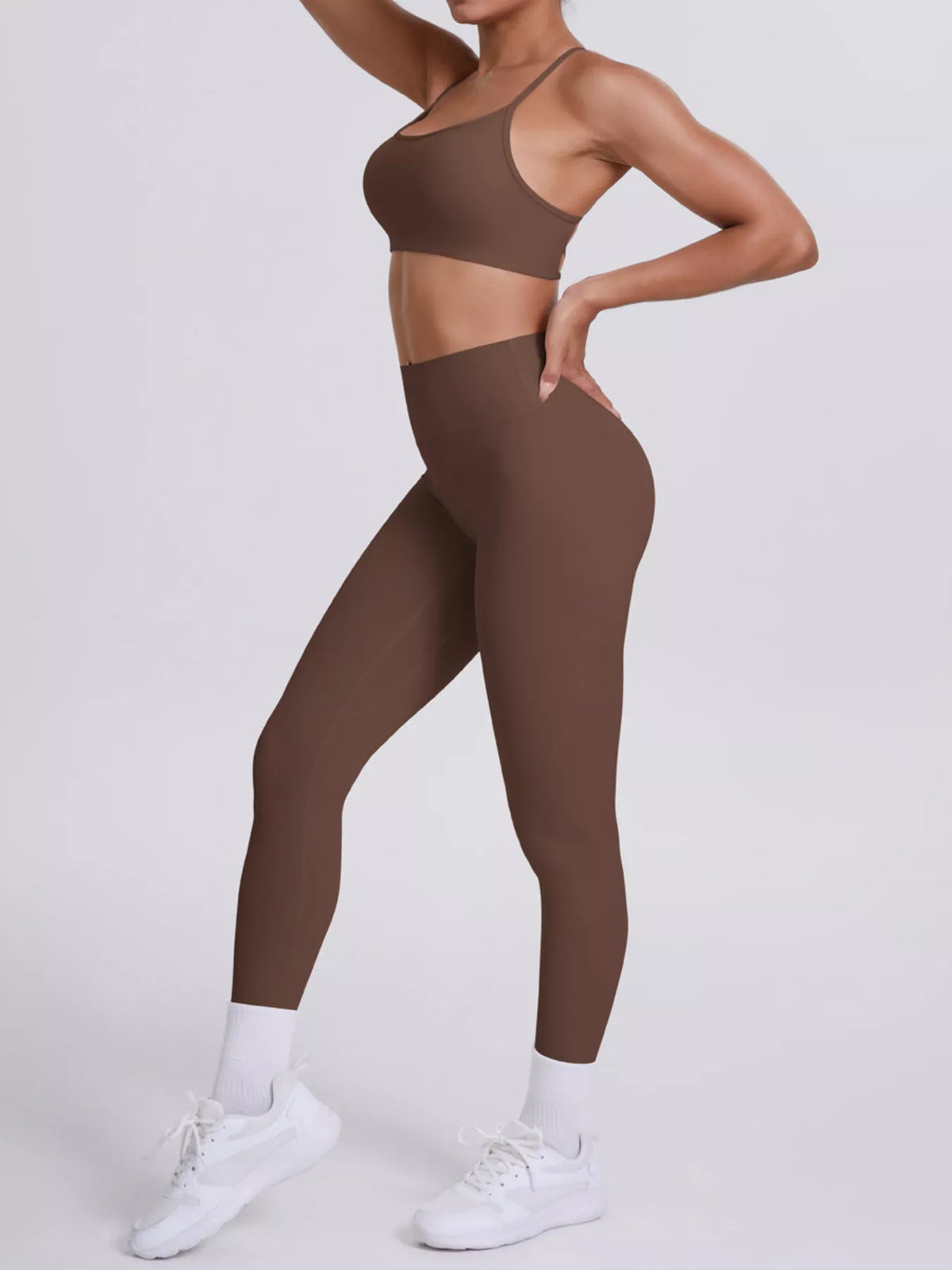 Criss-Cross Back Cami and Leggings Active Set - Lilixa.store